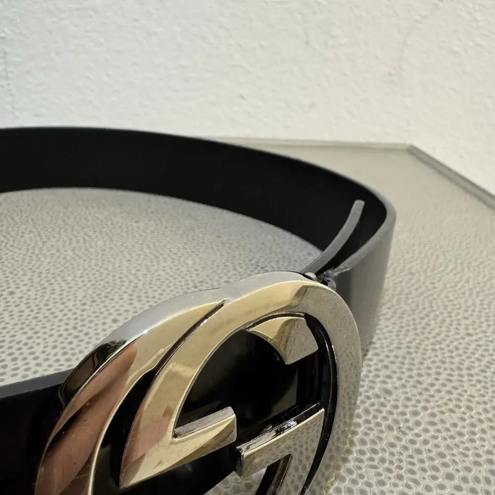 Gucci belt men authentic used 114876 479610 75 30 (Fits 30-32)
